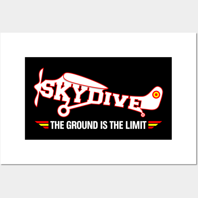 Mod.1 Skydive The Ground is the Limit Wall Art by parashop